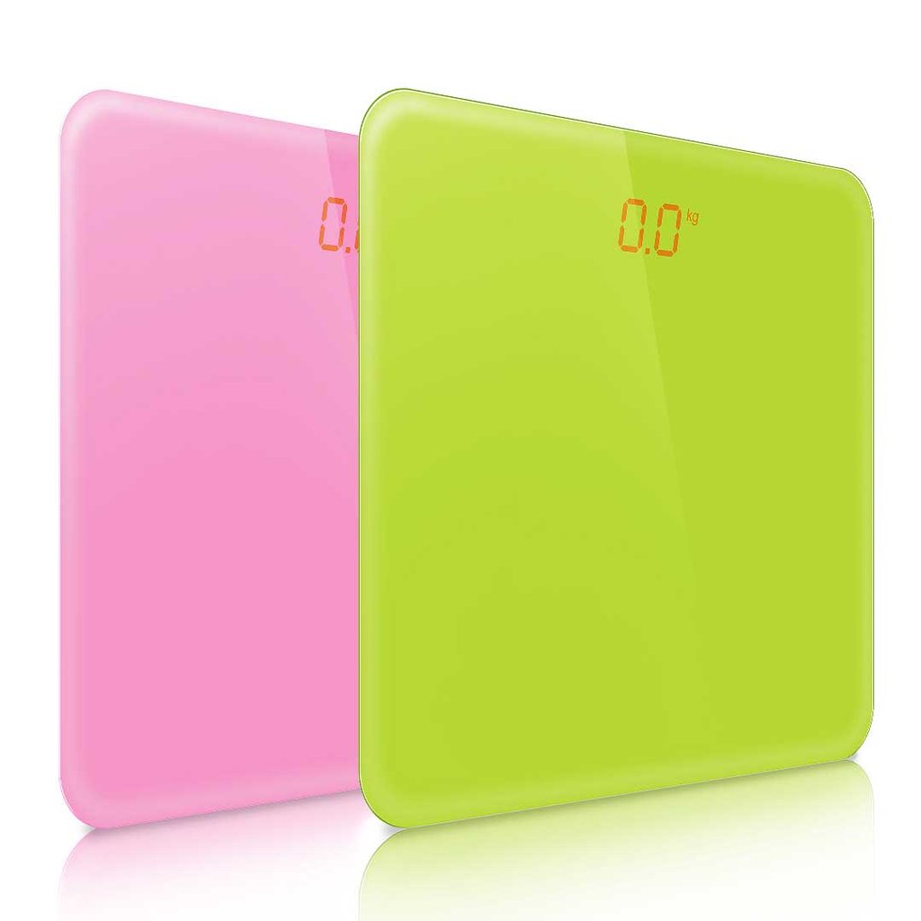 2-x-180kg-digital-lcd-electronic-scale-pinkgreen-factory-to-home-511742 2 x 180kg Digital LCD Electronic Scale - Pink/Green