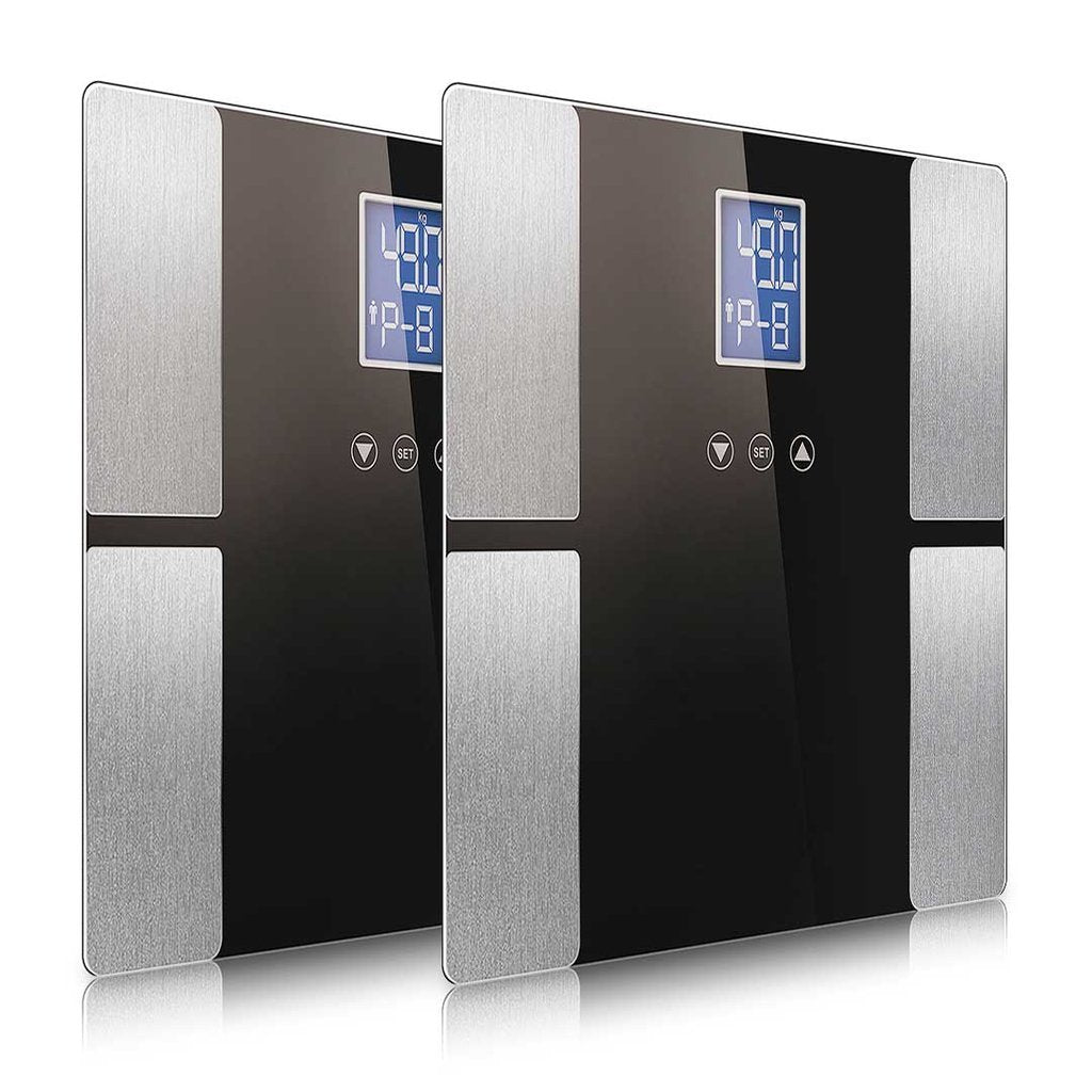2x-black-digital-body-fat-scale-lcd-factory-to-home-169875 2x Black Digital Body Fat Scale - LCD