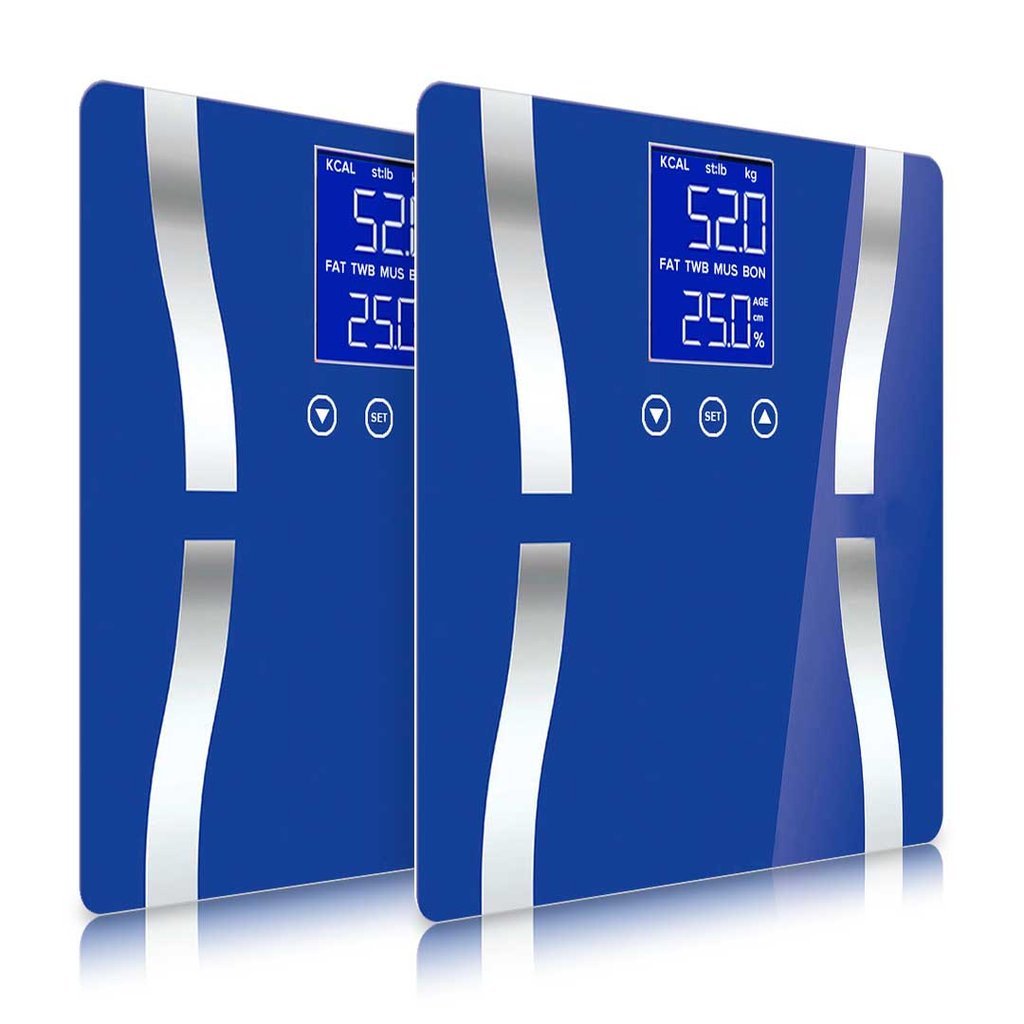 2x-digital-body-fat-scale-lcd-electronic-blue-factory-to-home-139291 2x Digital Body Fat Scale - LCD Electronic - Blue