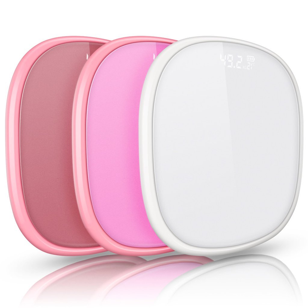 3X 180kg Digital LCD  Scales - White/Pink/Rose
