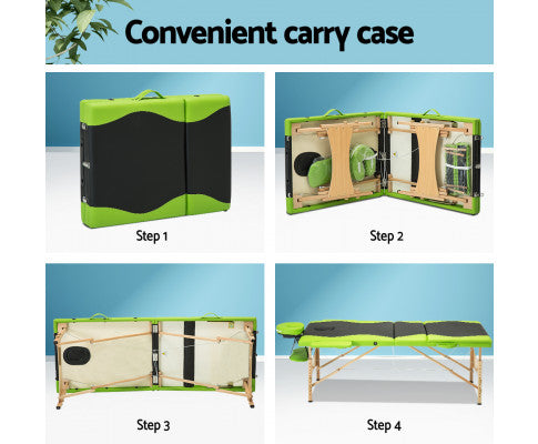 mt-wood-f3-bklm-70-0539c35df3-1c8d-4964-a555-46626b35f531 Livemor 3 Fold Portable Wood Massage Table - Black & Lime