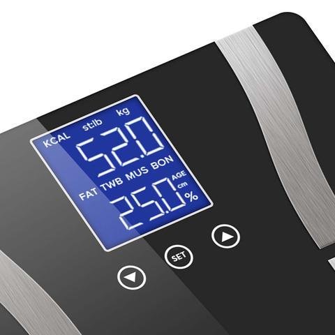 Digital Body Fat Scale - LCD - Black