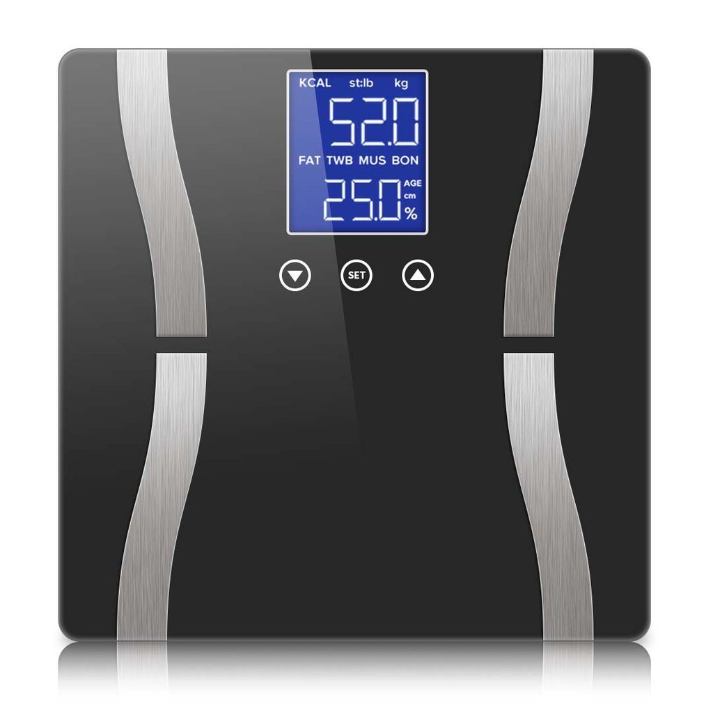 Digital Body Fat Scale - LCD - Black