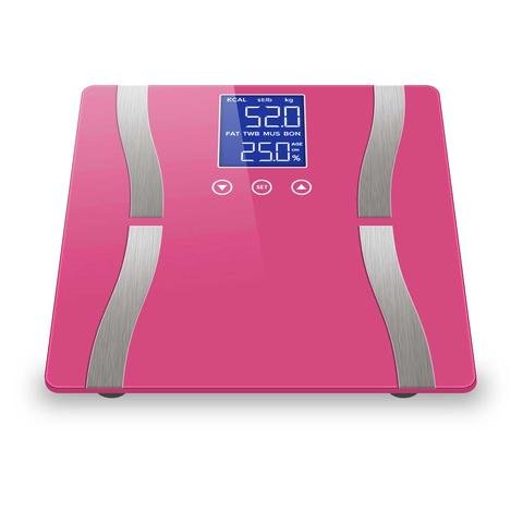 Digital Body Fat Scale - LCD - Pink