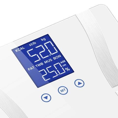 Digital Body Fat Scale - LCD - White