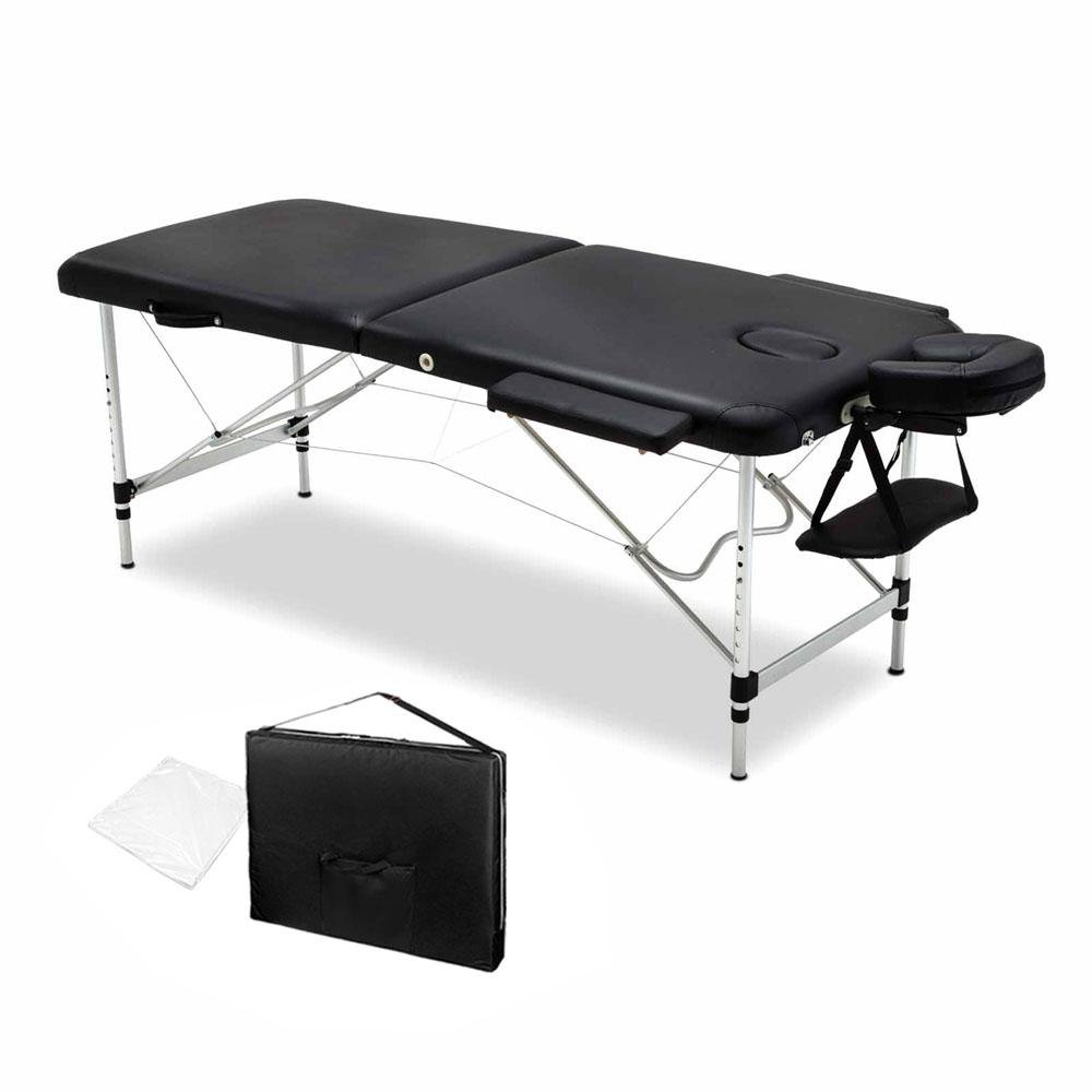 livemor-2-fold-portable-aluminium-massage-table-black-factory-to-home-health-beauty-207084 Livemor 2 Fold Portable Aluminium Massage Table - Black
