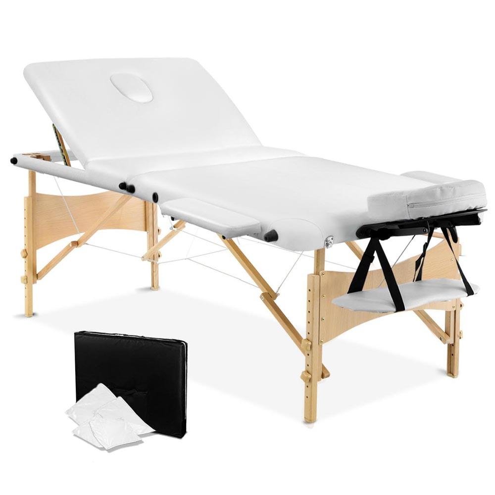 livemor-3-fold-portable-wood-massage-table-white-factory-to-home-health-beauty-691792 3 Fold Portable Wood Massage Table - White